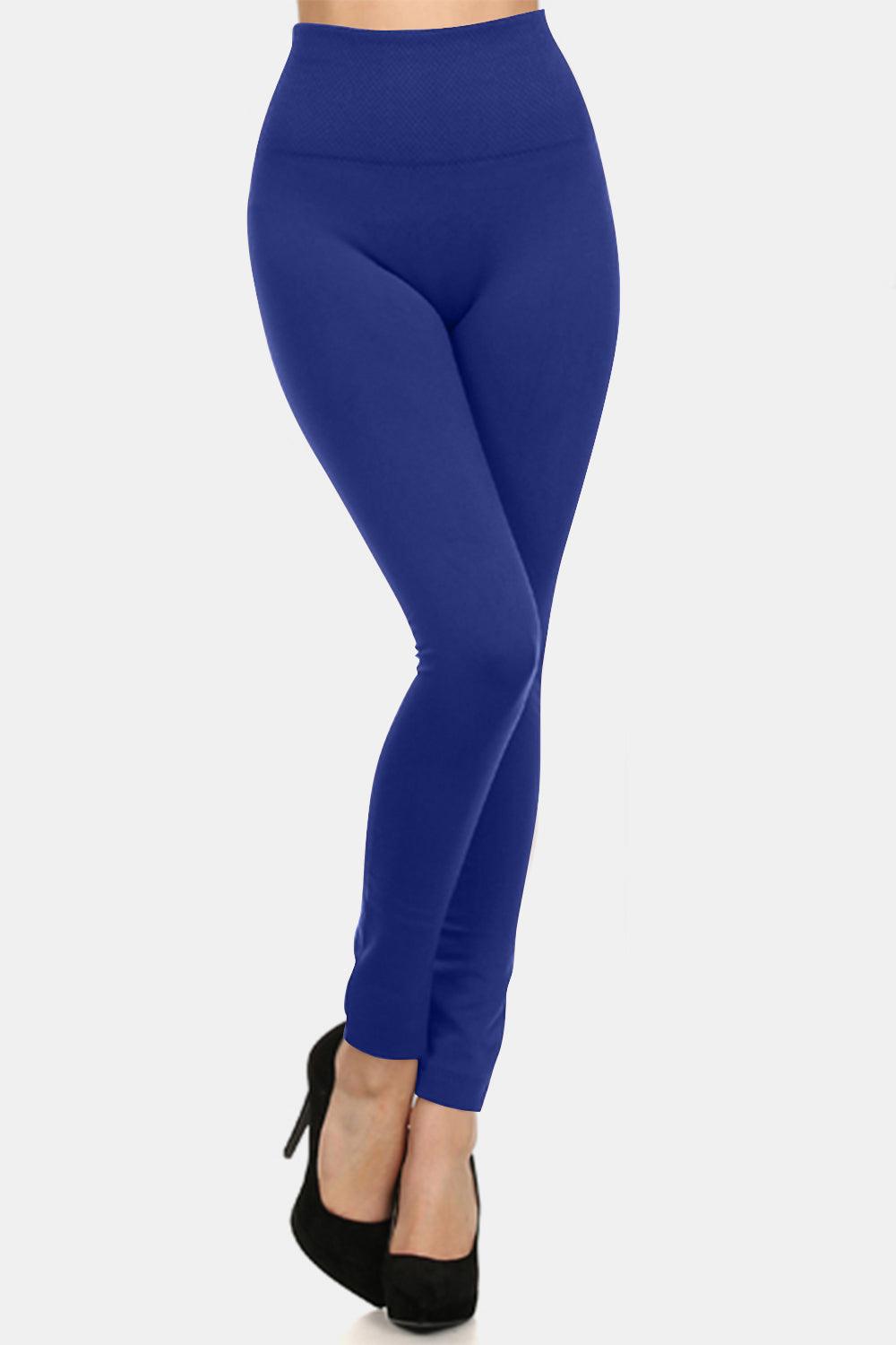 Yelete Seamless High Waist Fleece Leggings for Comfort