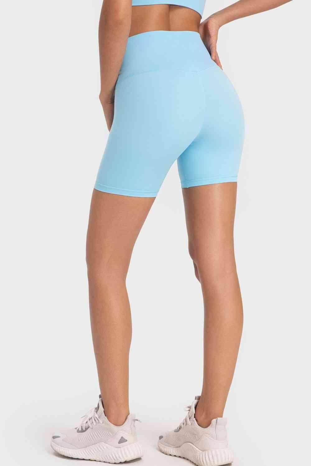 Millennia Staying Cozy Wide Waistband Biker Shorts For Comfort - Selvanelle