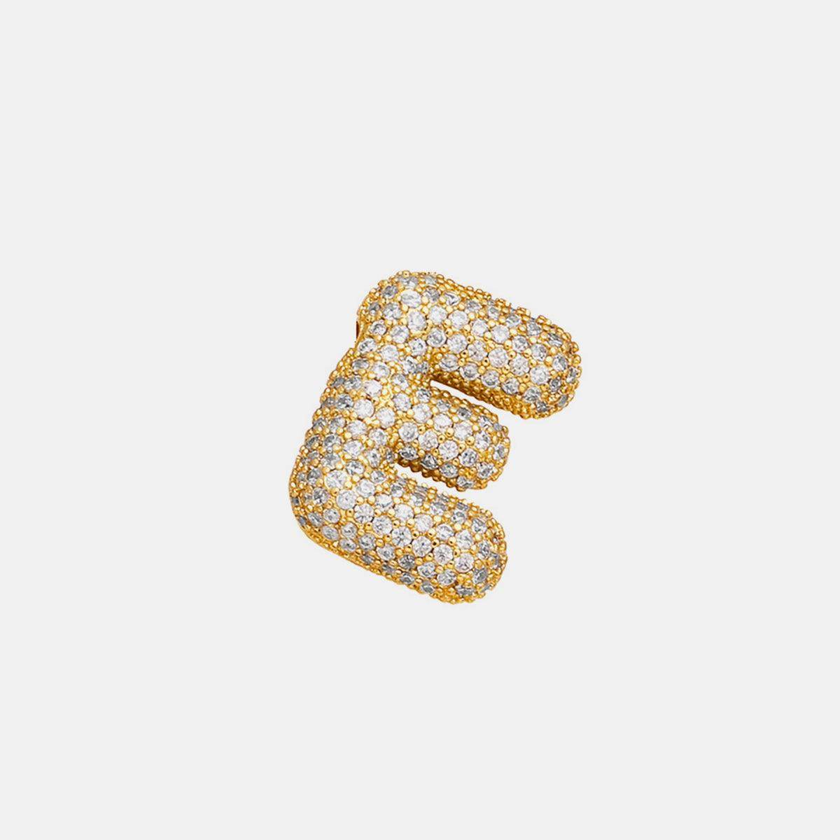 Inlaid Zircon Bubble Initial Necklace for Elegant Style - Selvanelle