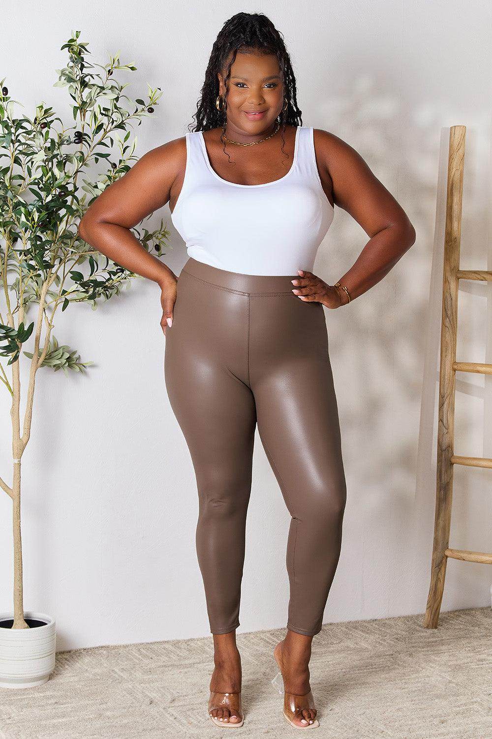 e.Luna Full Size High Waist Skinny Pants for Women - Selvanelle