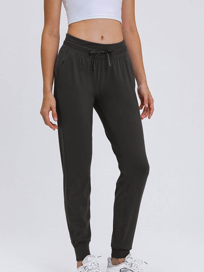 Millennia Double Take Tied Joggers with Pockets - Selvanelle