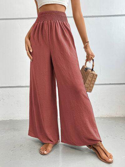 Perfee Wide Leg Pants with Pockets for Women Stylish Comfort - Selvanelle