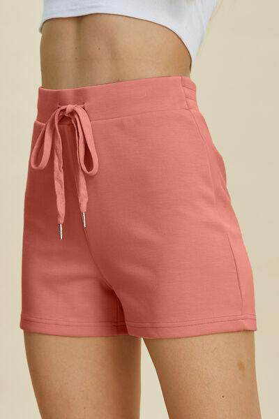 Basic Bae Full Size Air Scuba Drawstring High Waist Shorts - Selvanelle