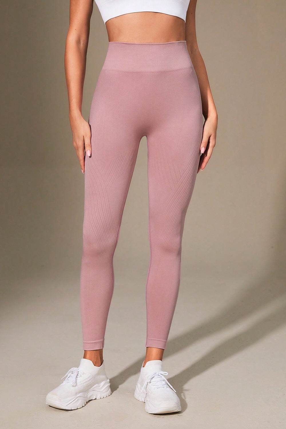 Wide Waistband Sports Leggings - Selvanelle