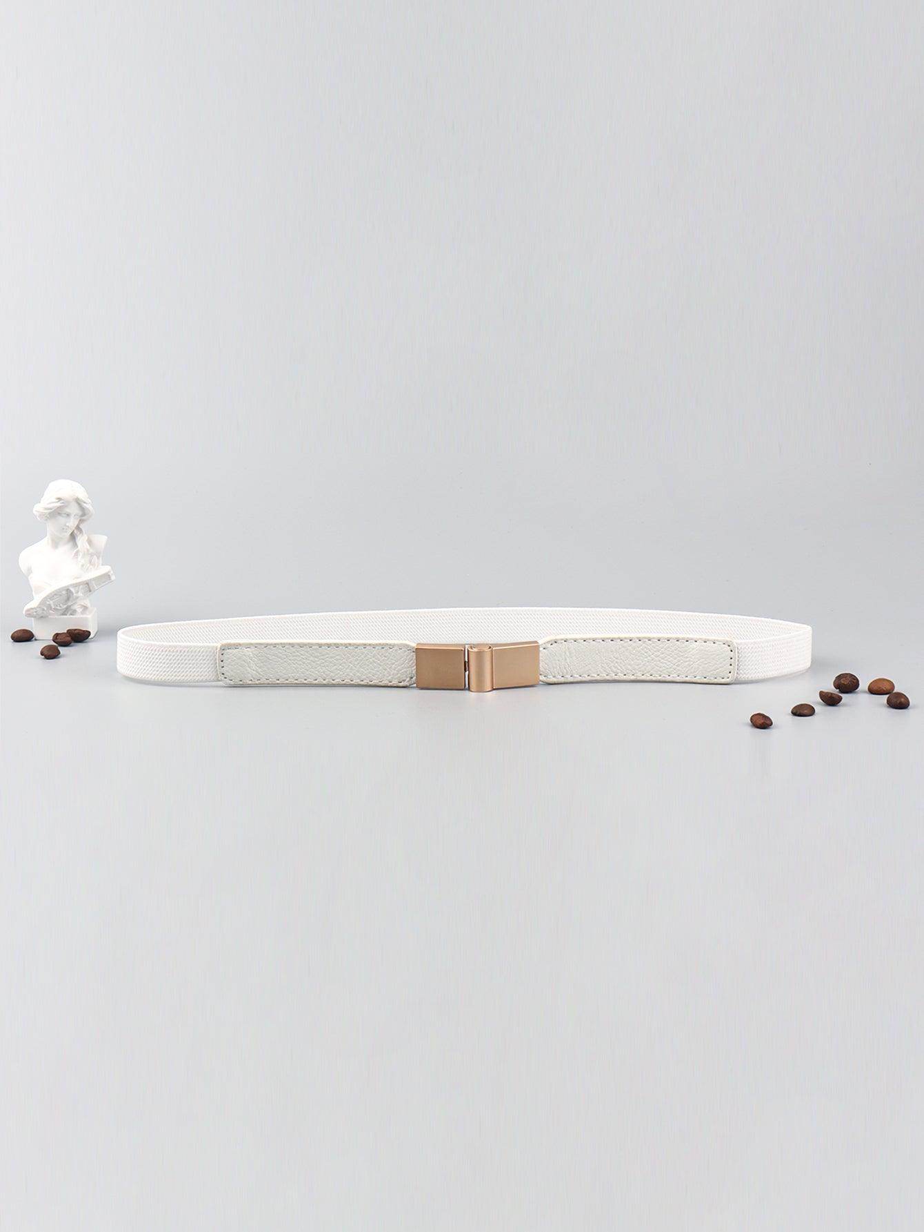 PU Elastic Skinny Belt for Women Adjustable Fashion Accessory - Selvanelle