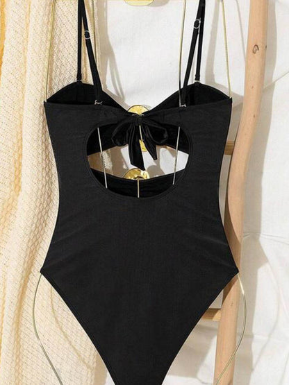 Cutout Sweetheart Neck One-Piece Swimwear - Selvanelle
