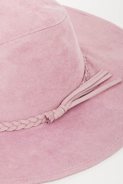 Fame Braided Faux Suede Hat for Chic Style and Comfort - Selvanelle
