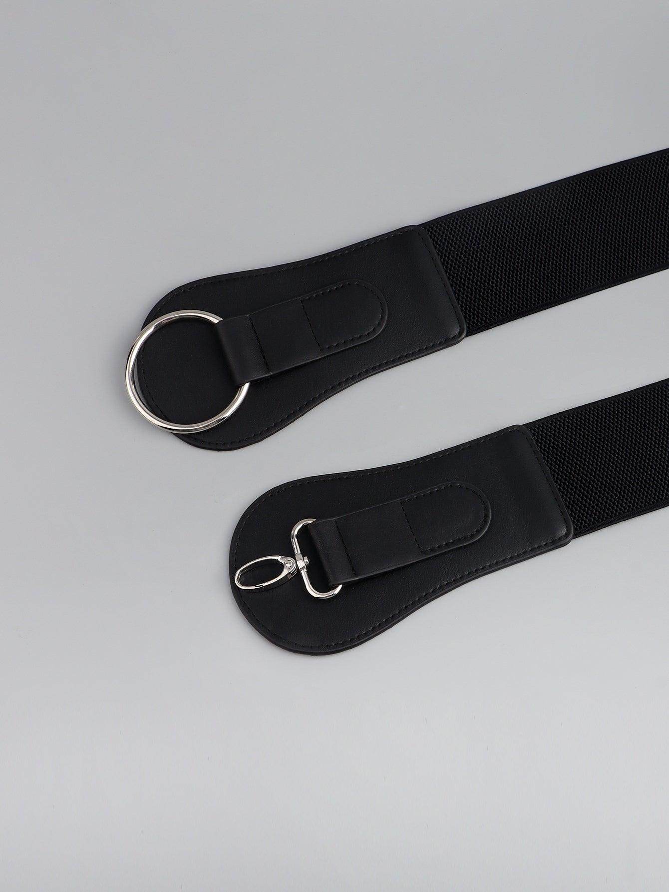 PU Elastic Wide Belt for Comfortable Fashion Fit - Selvanelle