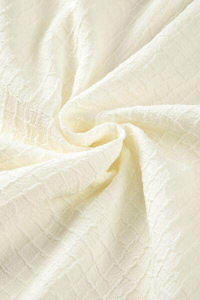 Floral Embroidered Notched Puff Sleeve Blouse for Women - Selvanelle