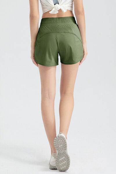 Elastic Waist Active Shorts for Comfortable Workouts - Selvanelle