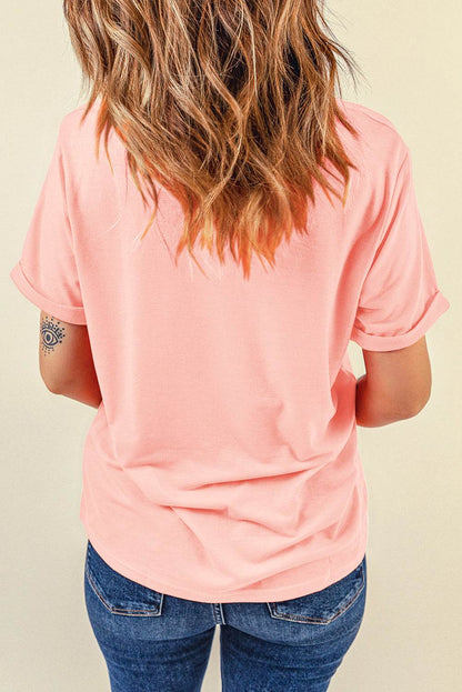 Rabbit Round Neck Short Sleeve T-Shirt - Selvanelle
