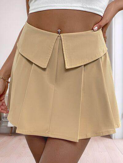 Perfee Pleated High Rise Shorts for Stylish Comfort - Selvanelle