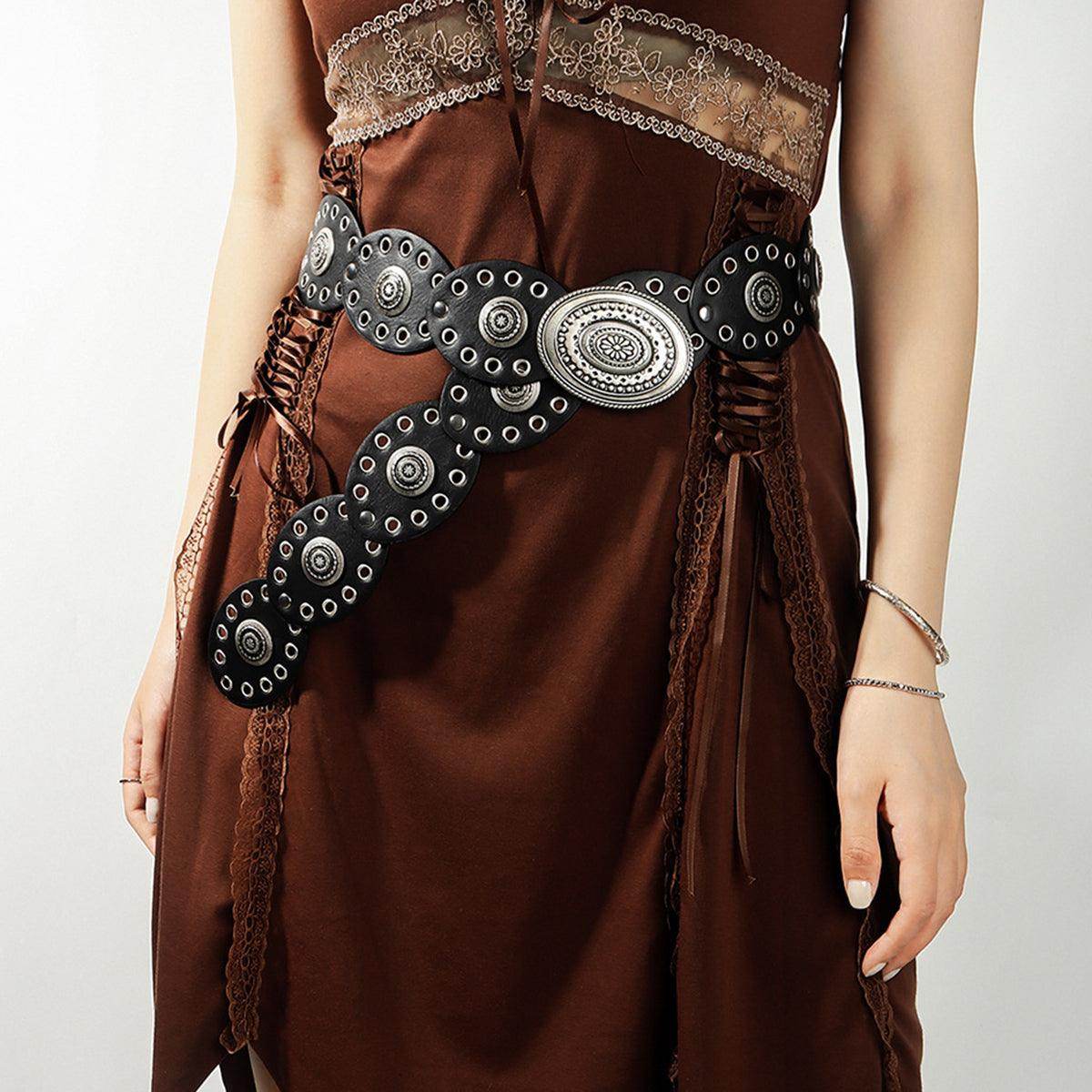 Stylish Oval PU Belt for Men and Women Casual Wear - Selvanelle