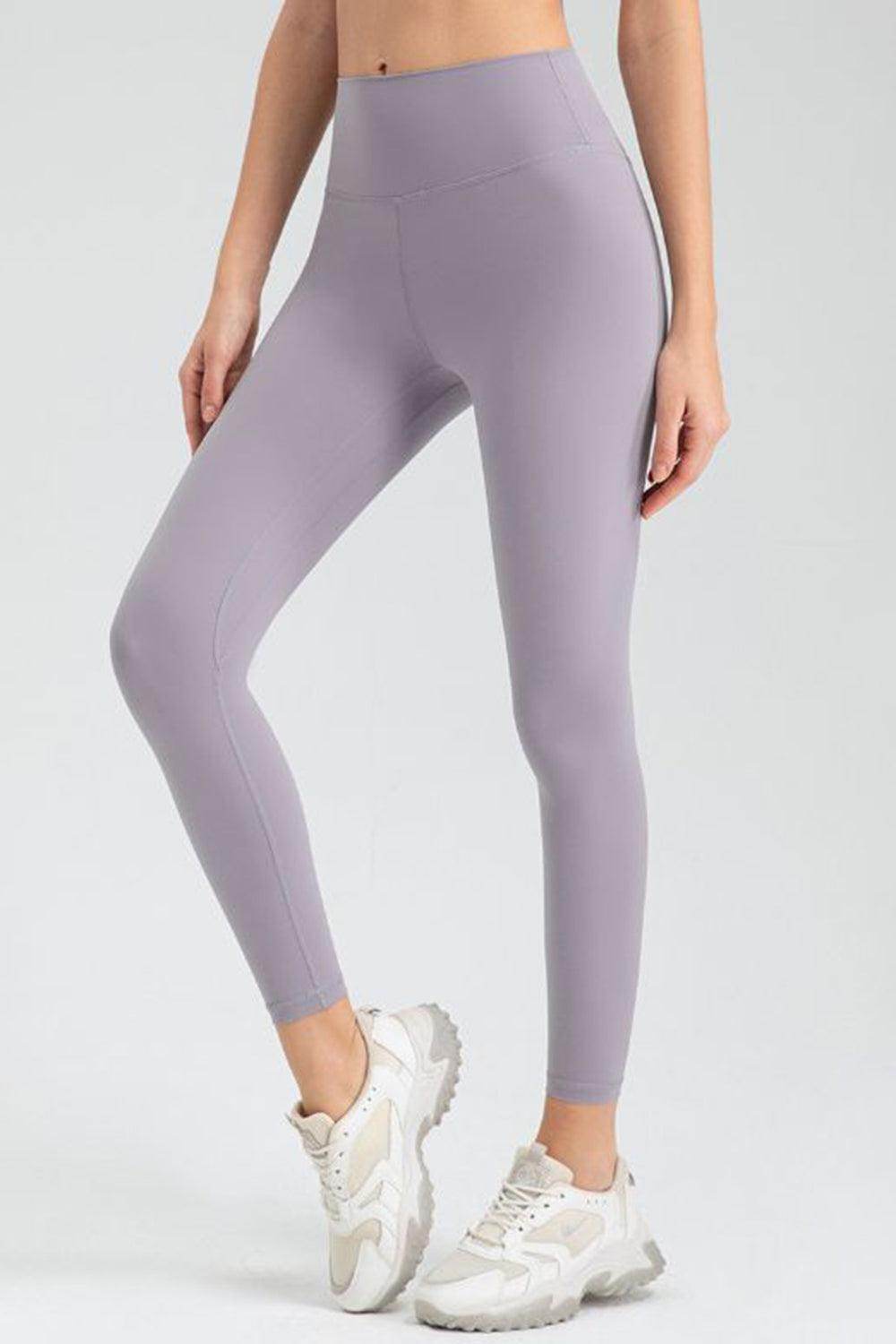 Wide Waistband Slim Fit Active Leggings for Women - Selvanelle