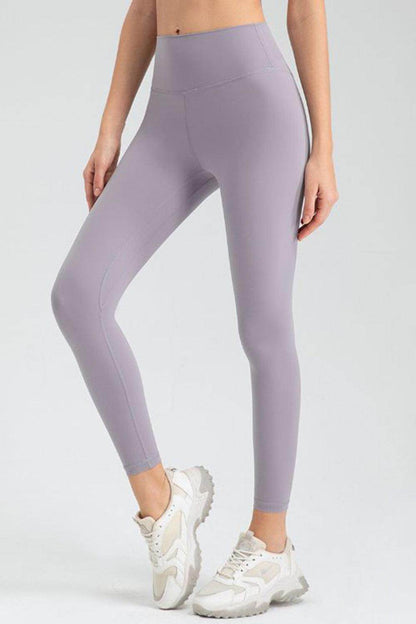 Wide Waistband Slim Fit Active Leggings for Women - Selvanelle