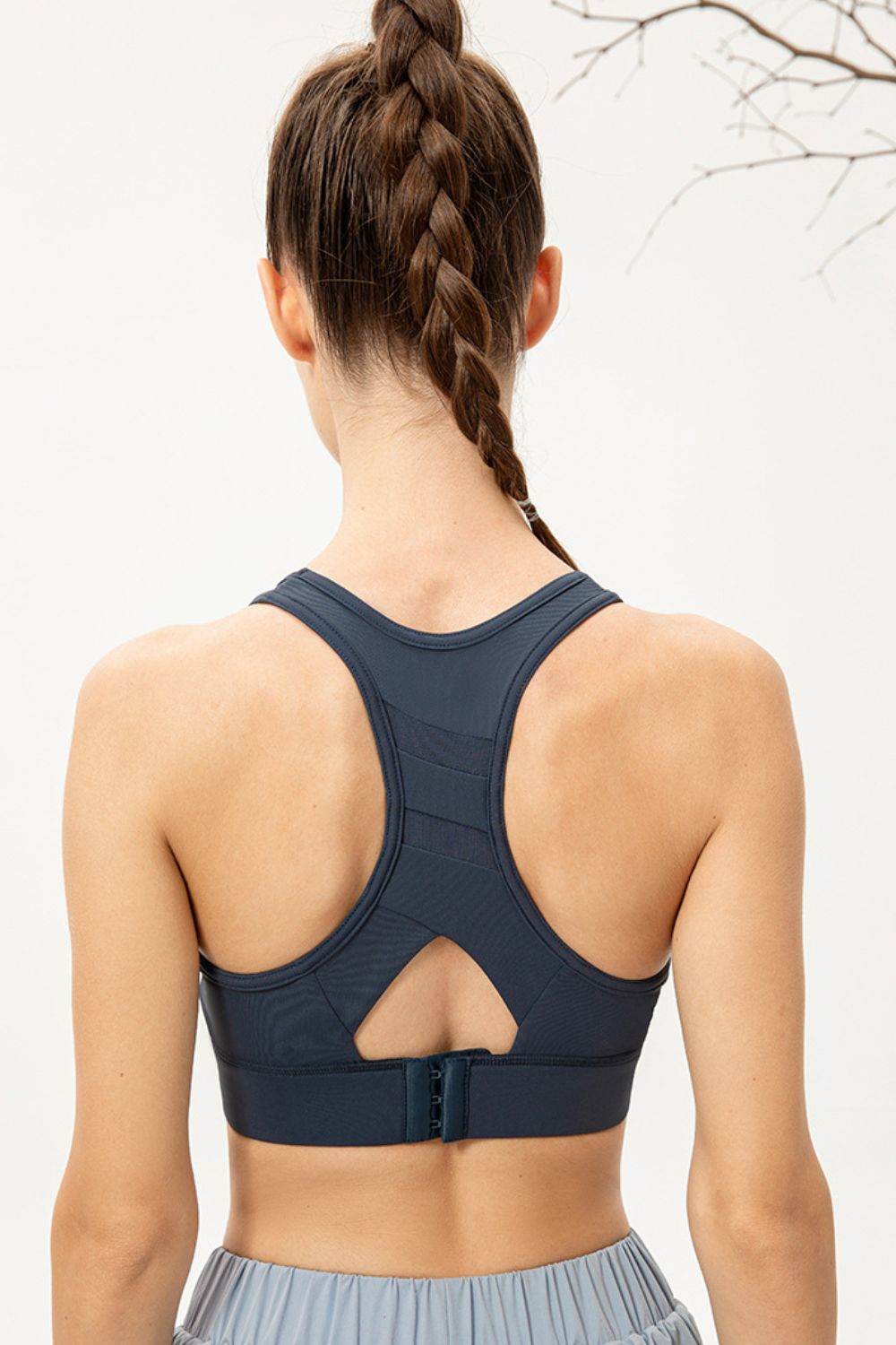 Scoop Neck Long Sports Bra - Selvanelle
