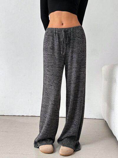 Tied Striped Wide Leg Pants for Stylish Comfort Wear - Selvanelle