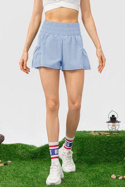 Elastic Waist Pocketed Active Shorts for Ultimate Comfort - Selvanelle