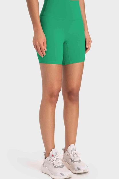Millennia Staying Cozy Wide Waistband Biker Shorts For Comfort - Selvanelle