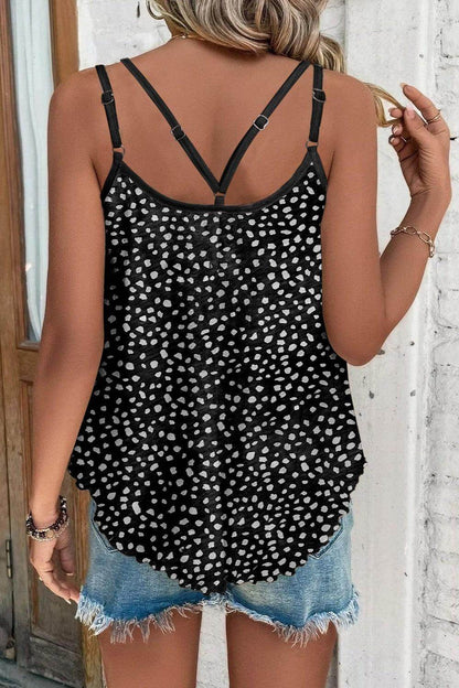 Stylish Printed Round Neck Cami for Everyday Wear - Selvanelle