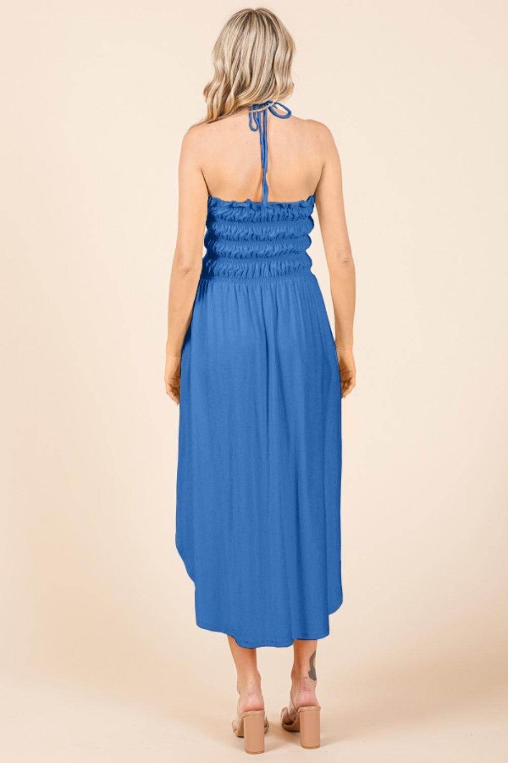 Culture Code Tie Back Shirring Dress with Pockets Style - Selvanelle