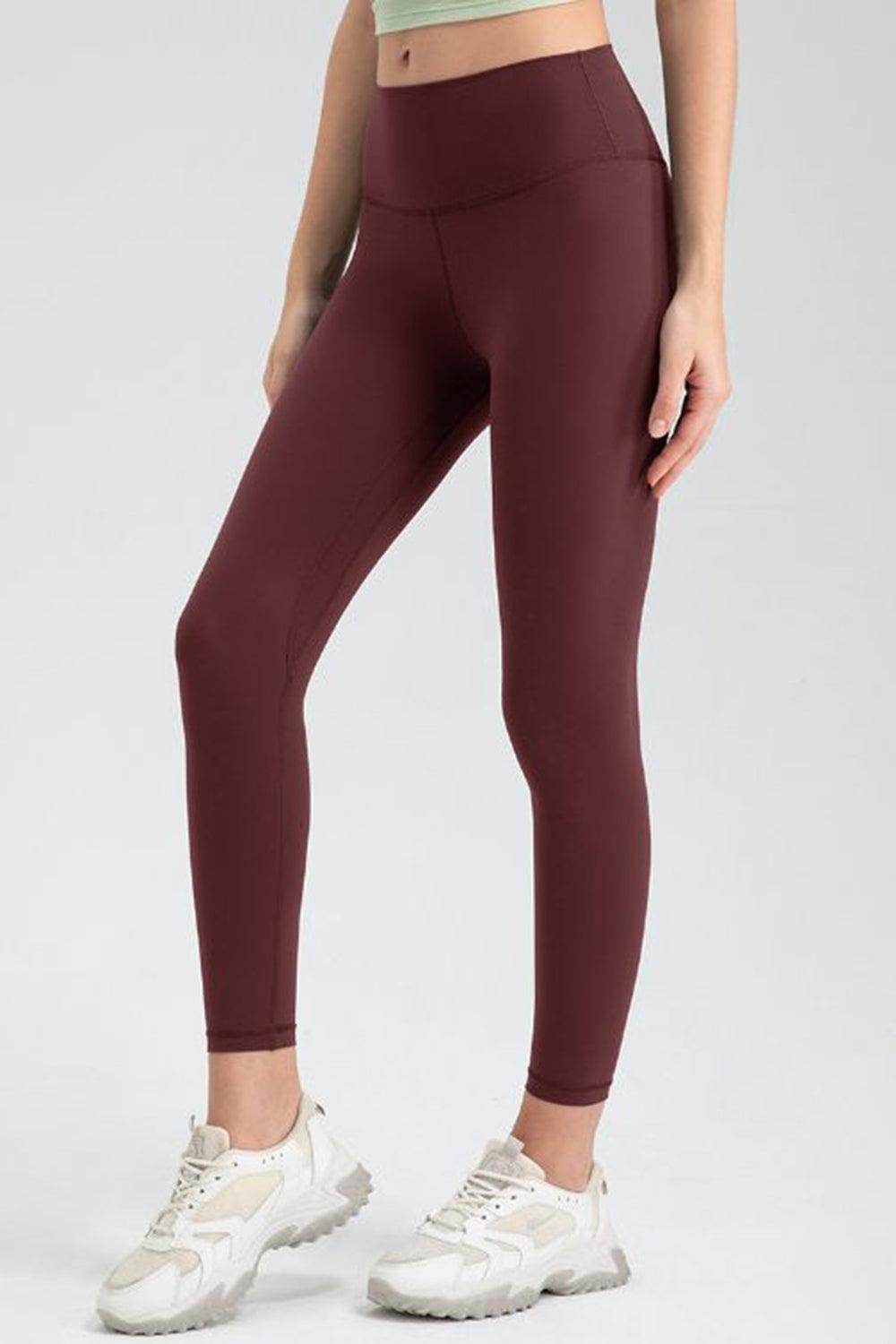 Wide Waistband Slim Fit Active Leggings for Women - Selvanelle