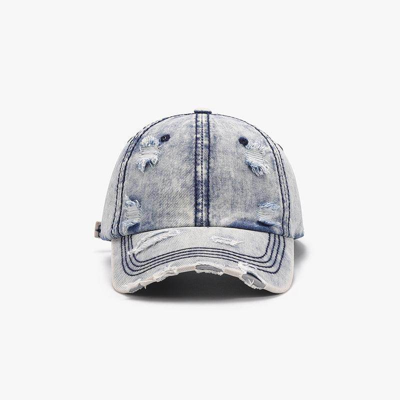 Distressed Cotton Baseball Cap for Casual Style and Comfort - Selvanelle