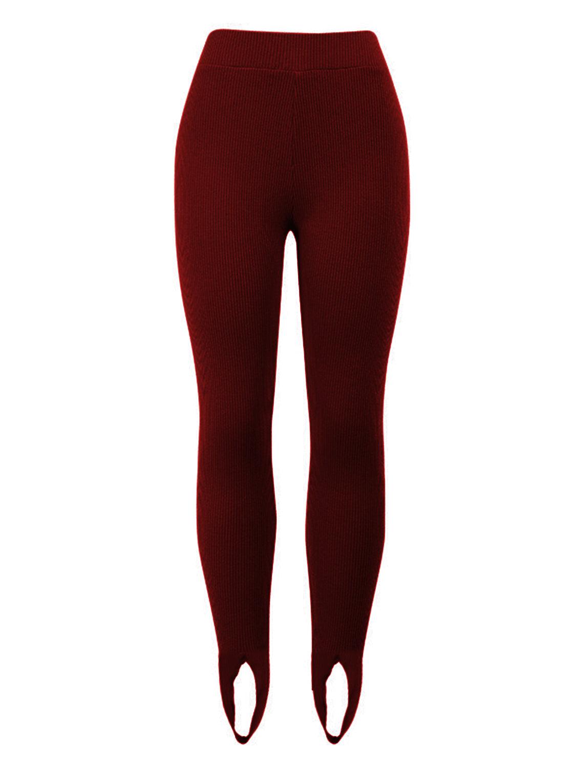 Ribbed Mid Waist Leggings for Comfortable Everyday Wear