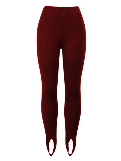Ribbed Mid Waist Leggings for Comfortable Everyday Wear - Selvanelle