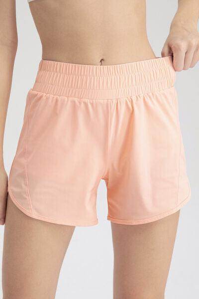 Elastic Waist Active Shorts for Comfortable Workouts - Selvanelle