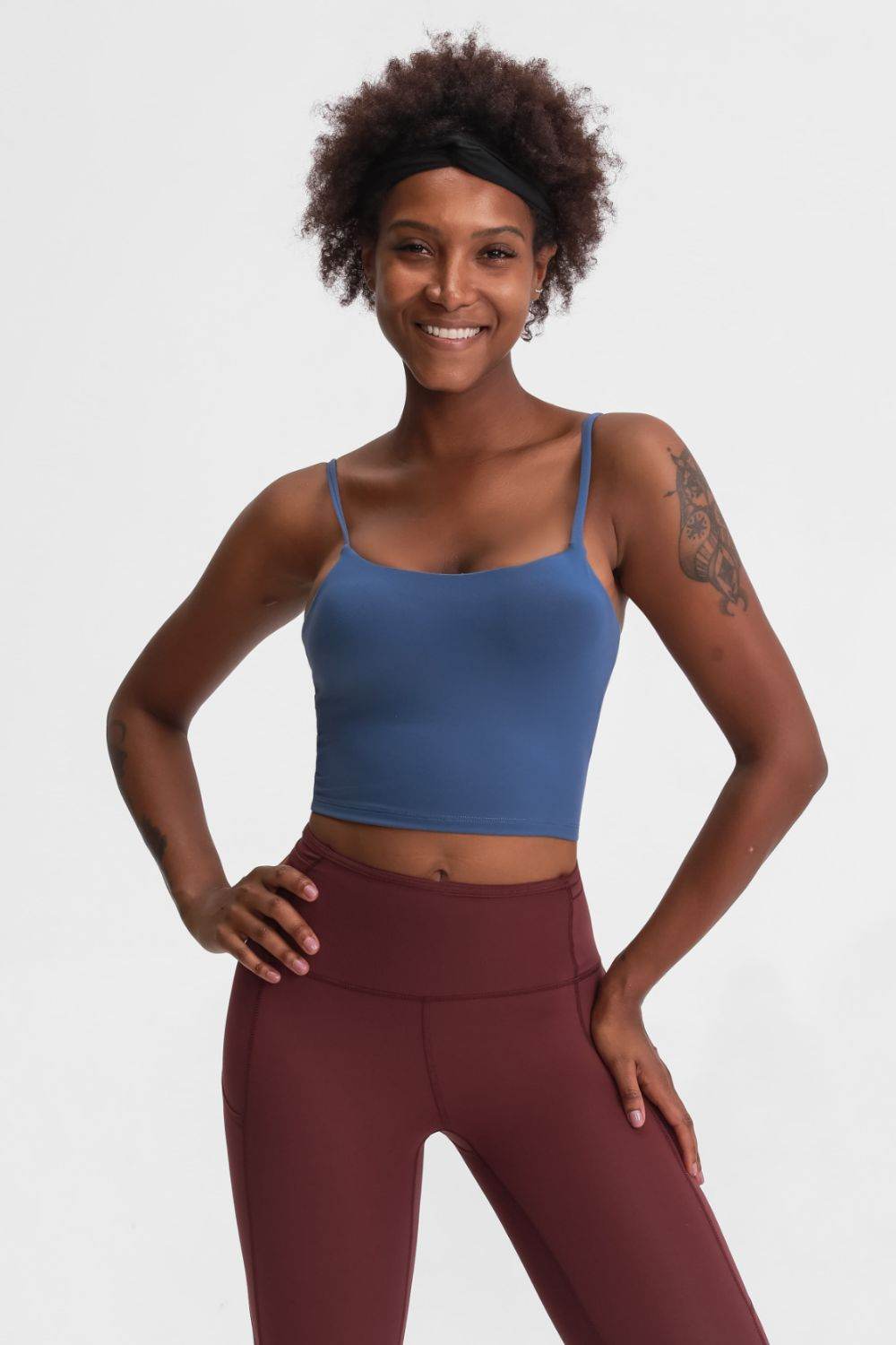 Millennia Feel Like Skin Scoop Neck Sports Cami - Selvanelle