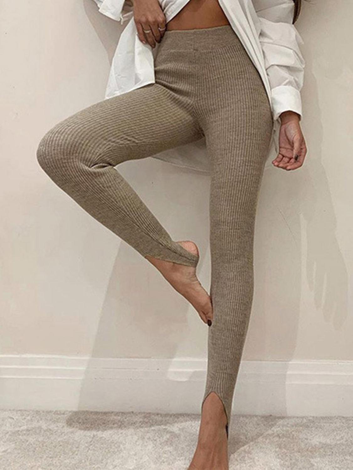 Ribbed Mid Waist Leggings for Comfortable Everyday Wear