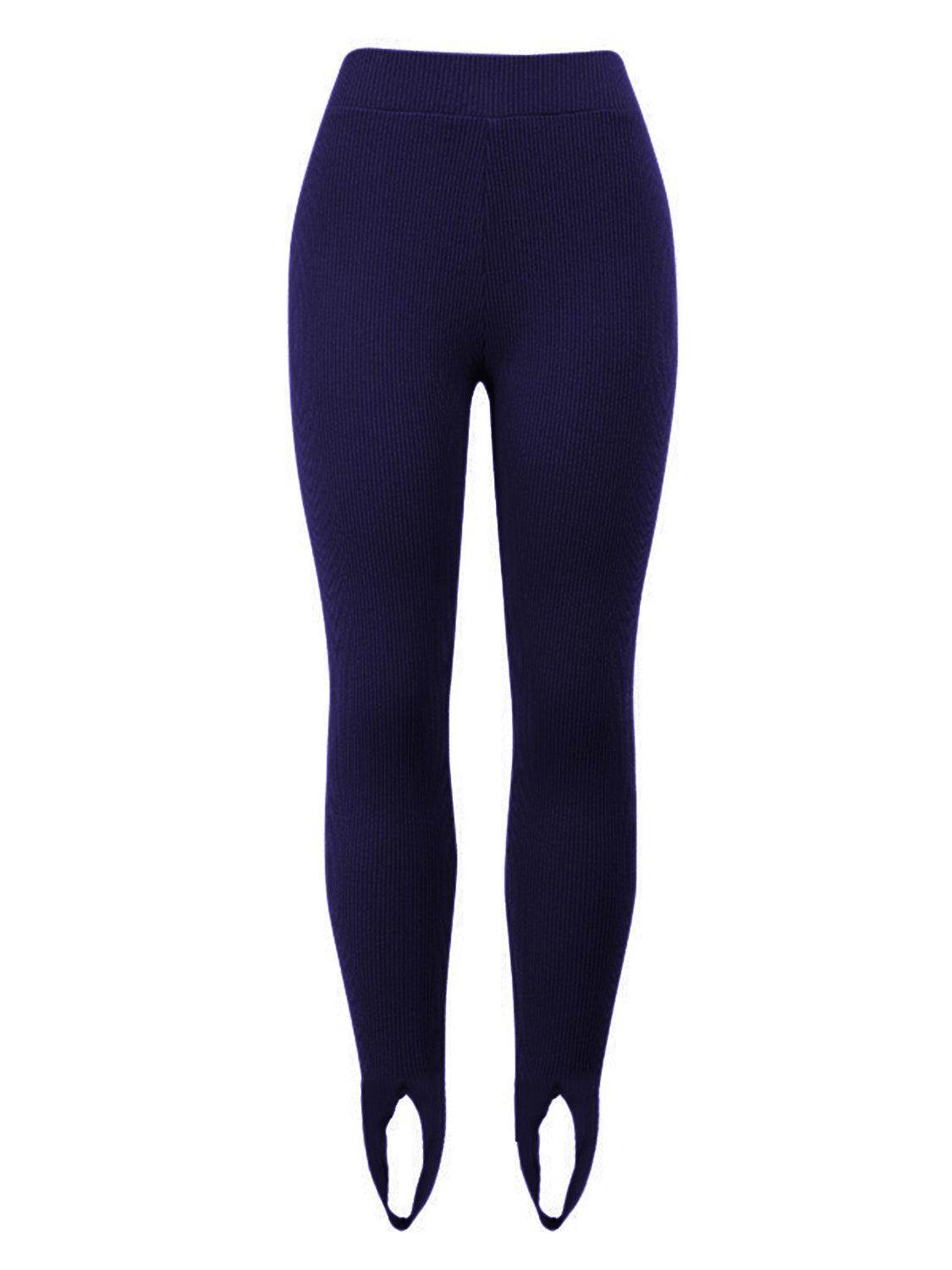 Ribbed Mid Waist Leggings for Comfortable Everyday Wear - Selvanelle