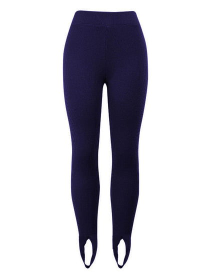 Ribbed Mid Waist Leggings for Comfortable Everyday Wear - Selvanelle