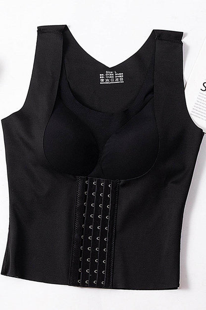 Basic Bae Scoop Neck Shapewear Tank with Removable Paddings - Selvanelle