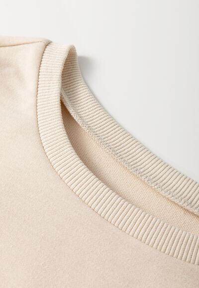 Printed Round Neck Long Sleeve Blouse for Women Fashion - Selvanelle