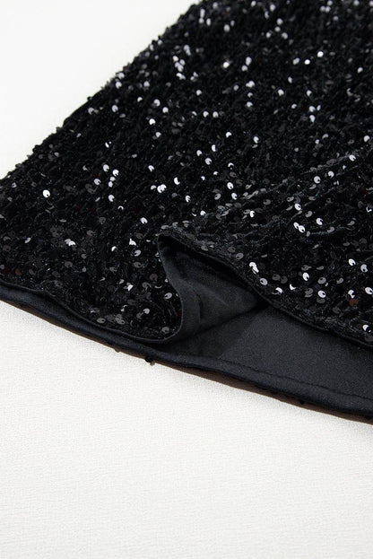 Stylish Sequin Mini Skirt for Parties and Night Out - Selvanelle