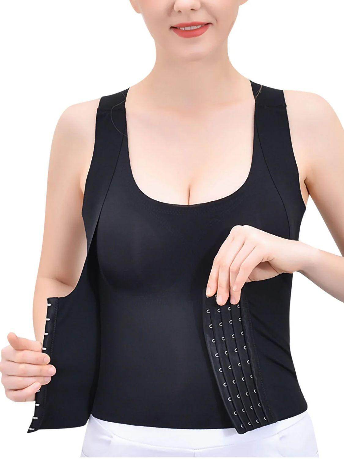 Basic Bae Scoop Neck Shapewear Tank with Removable Paddings - Selvanelle