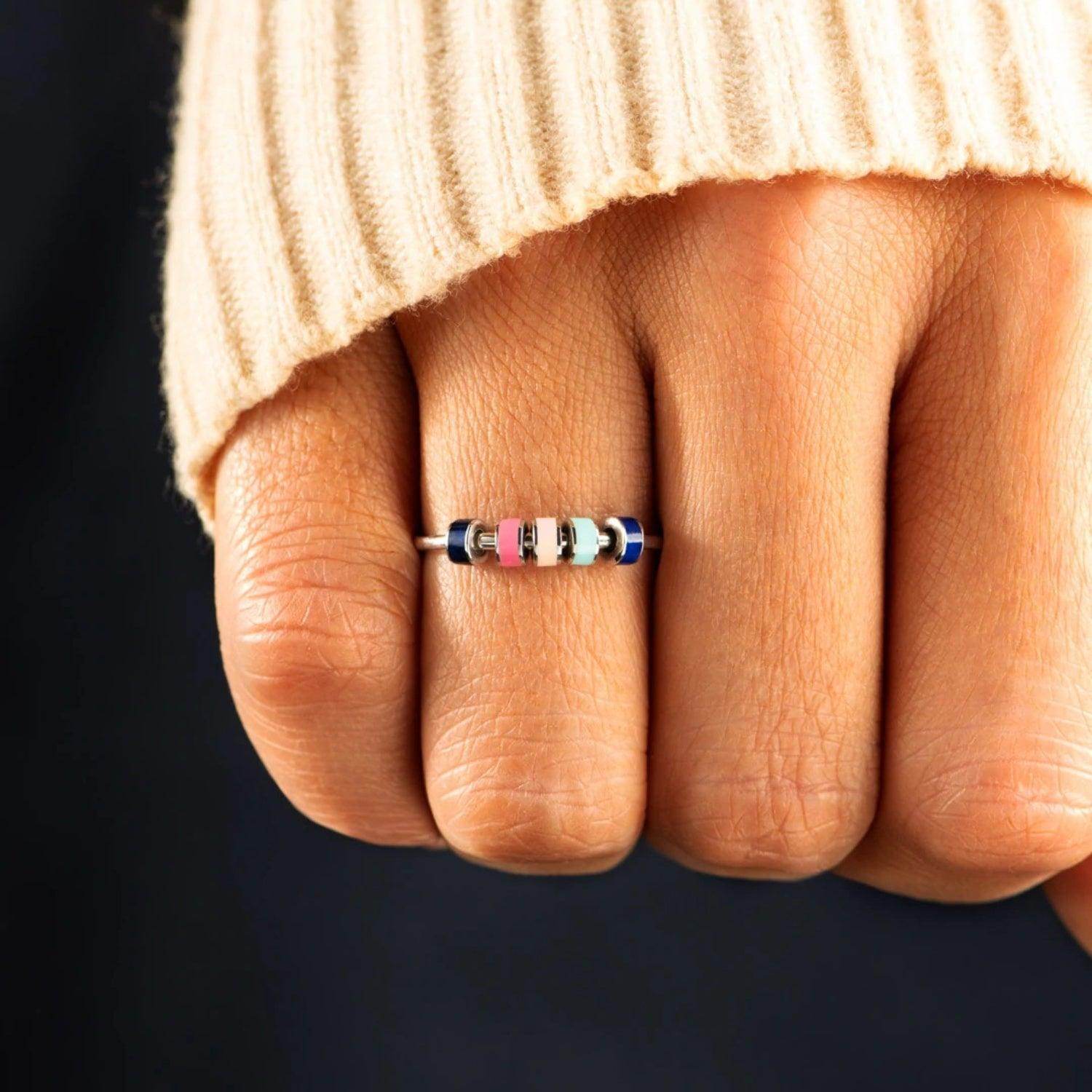925 Sterling Silver Oil Drip Ring for Elegant Style - Selvanelle