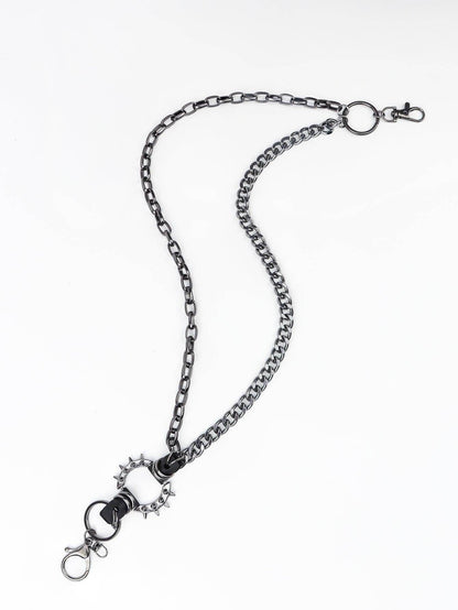 Punk Aluminium Chain Belt For Unique Fashion Statement - Selvanelle