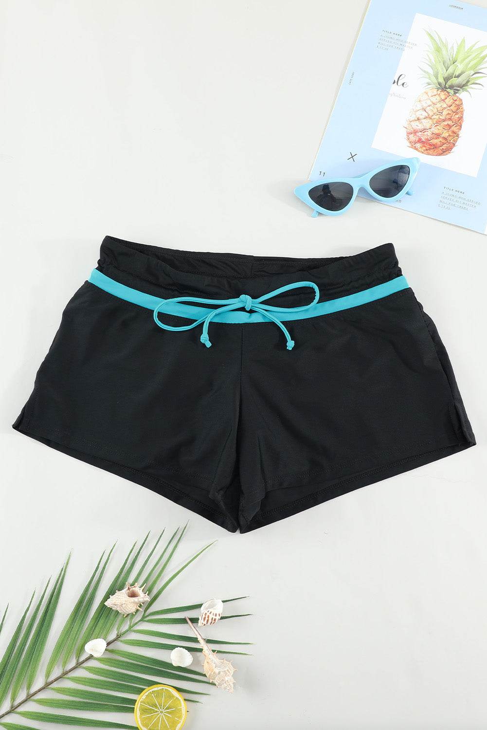 Full Size Drawstring Swim Shorts - Selvanelle