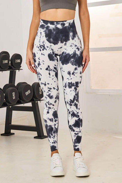 Tie-Dye High Waist Active Leggings for Comfortable Fitness - Selvanelle