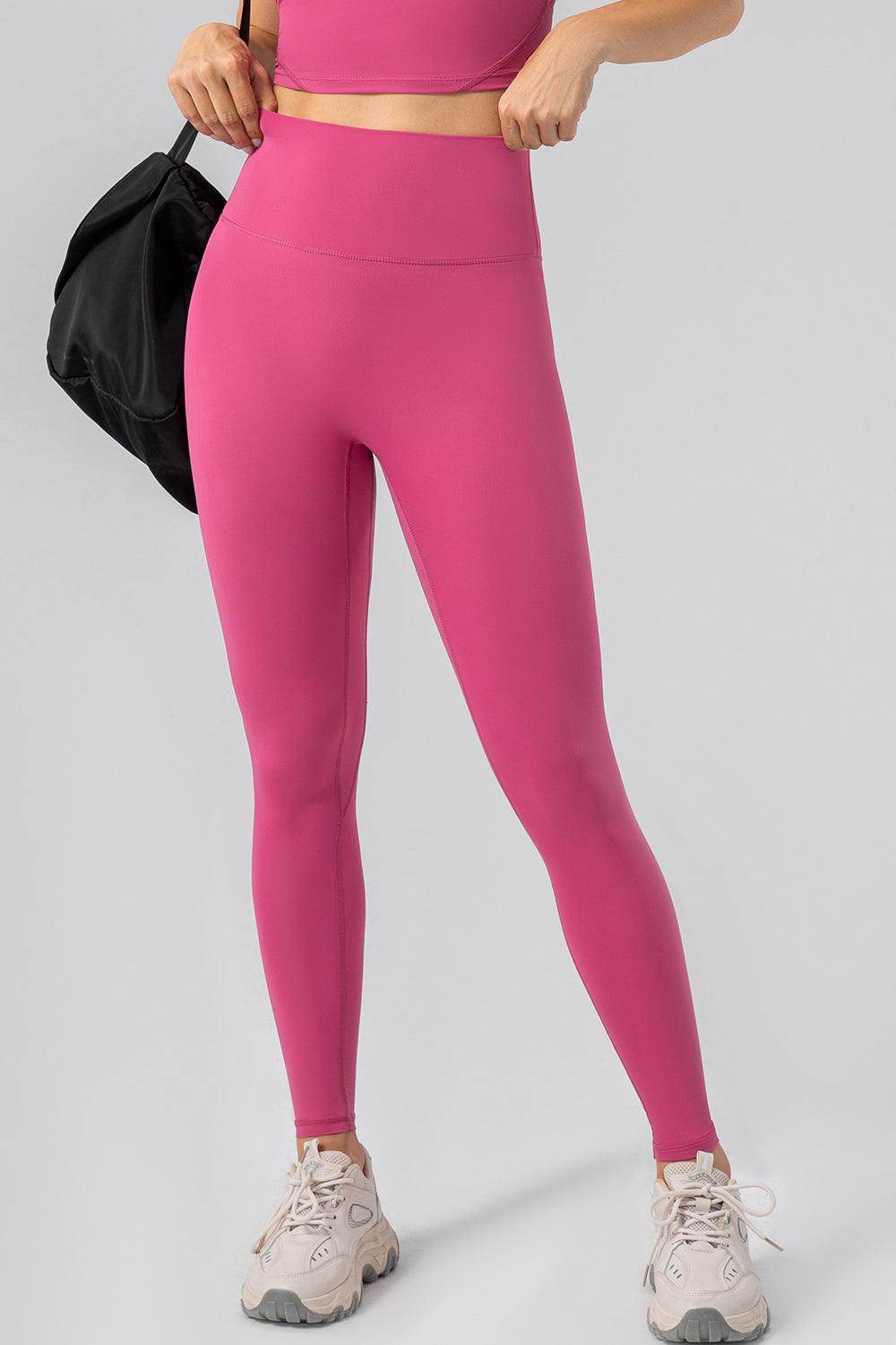 High Waist Wide Waistband Active Leggings for Women - Selvanelle