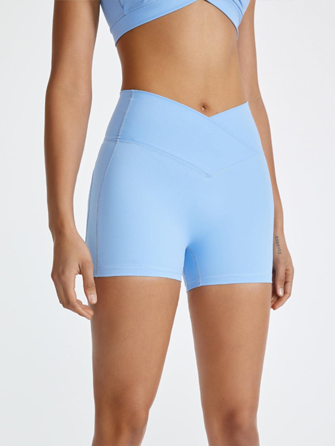 High Waist Active Shorts for Women with Stretchy Comfort