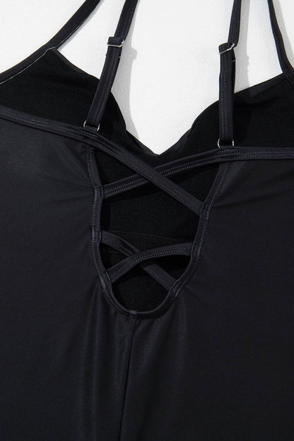 Embroidered V-Neck One-Piece Swimwear - Selvanelle
