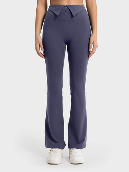 Millennia Wide Waistband Bootcut Sport Pants - Selvanelle