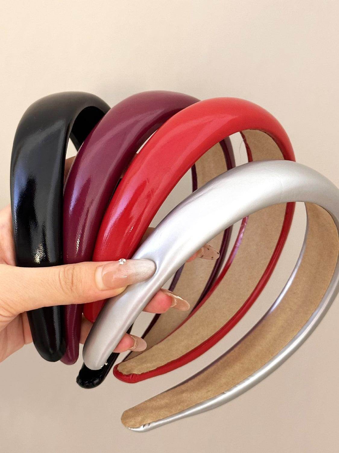 PU Leather Wide Headband for Stylish Hair Accessories - Selvanelle