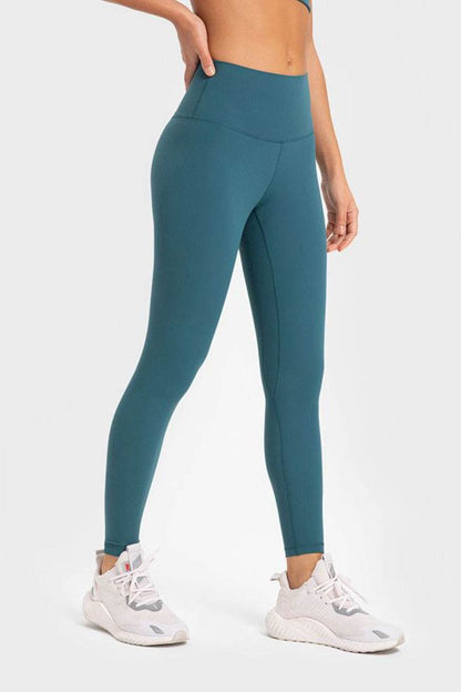 Millennia Highly Stretchy Wide Waistband Yoga Leggings - Selvanelle