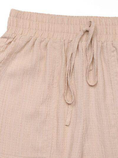 Perfee Elastic Waist Joggers with Pockets for Women - Selvanelle