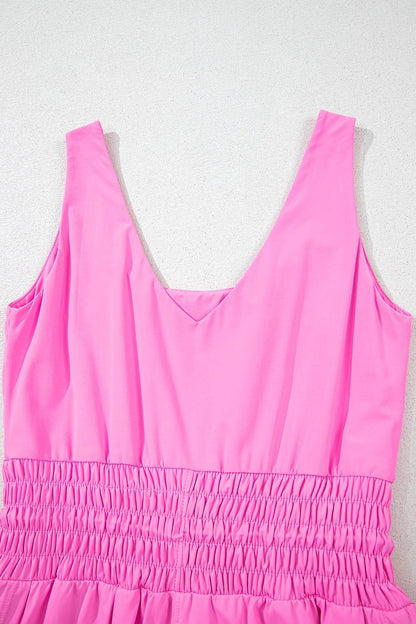 Drawstring Wide Strap Romper - Selvanelle